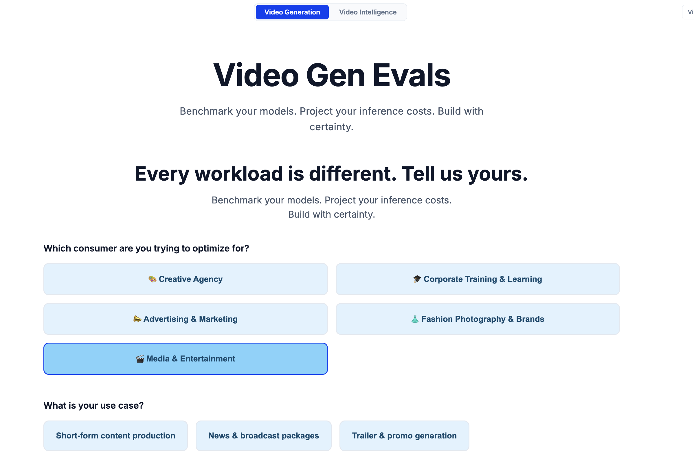 Gruve dashboard use case selection